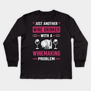 Wine Drinker Winemaking Winemaker Kids Long Sleeve T-Shirt